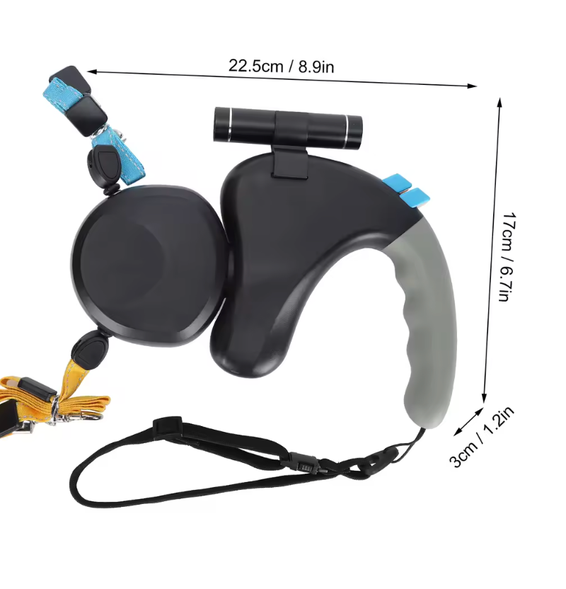 Smycz Obrotowa dla Dwóch Psów - MyWalkingLeash Premium